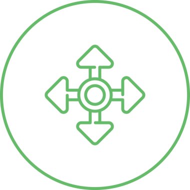 Taşınma işareti. Web simgesi basit illüstrasyon