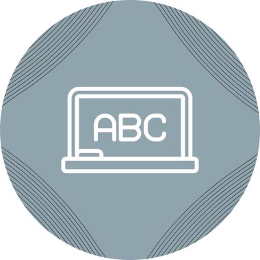 Whiteboard simgesinin vektör illüstrasyonu