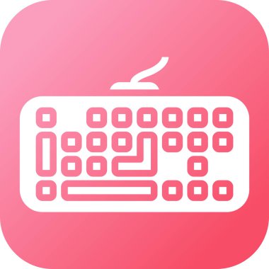 Klavye. Web simgesi basit tasarım