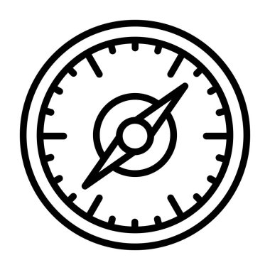 pusula simgesi web basit illüstrasyon