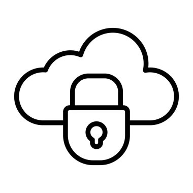 Özel Bulut simgesi, basit tasarım