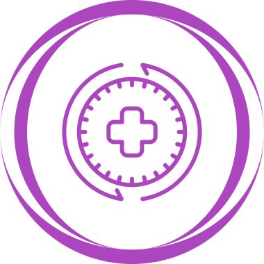 Geçmiş web simgesi vektör illüstrasyonu