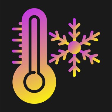 termometre simgesi tasarım, vektör çizim 