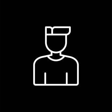 User icon, vector illustration simple design