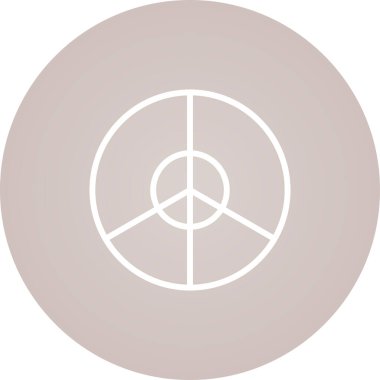 Beyaz Arkaplanda Basit Dünya Izgara Simgesi 