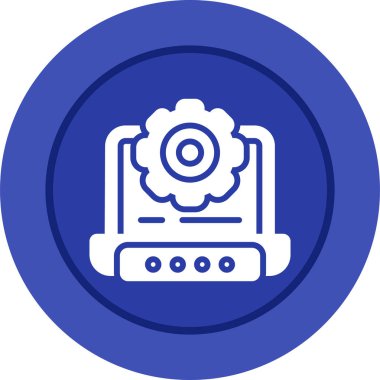 ayar simgesi, vektör illüstrasyonu