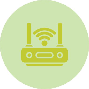 Wi-fi yönlendirici. Web simgesi basit illüstrasyon
