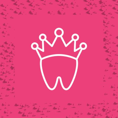 Taç web simge vektör çizim