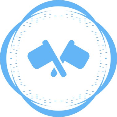 Sinyal Bayrakları simgesinin vektör çizimi