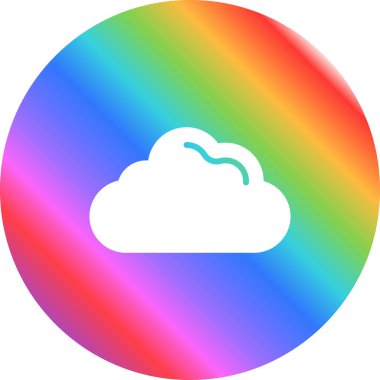 Bulut simgesi vektör illüstrasyonu