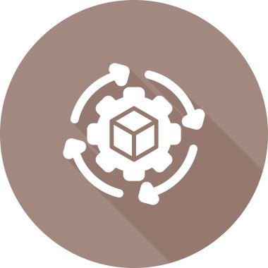  Tedarik Zinciri Analitik Simgesi Vektör İllüstrasyonu