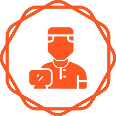kullanıcı. Web simgesi basit illüstrasyon