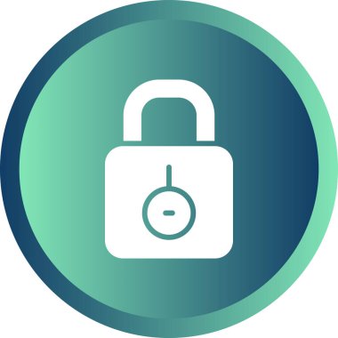 Asma kilit simgesinin web illüstrasyonu