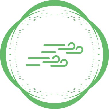 Rüzgar simgesinin vektör illüstrasyonu