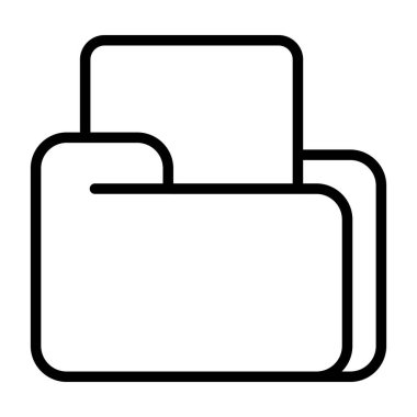 belge web simgesi vektör illüstrasyonu