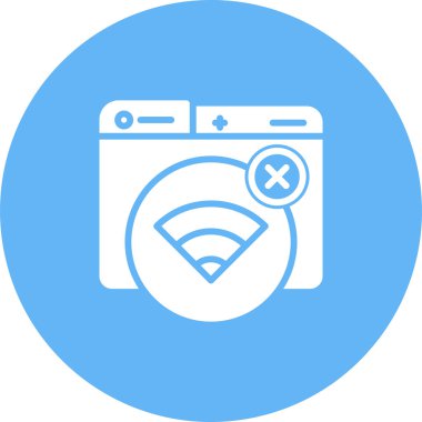 wifi Bağlantı Hatası vektör çizimi 