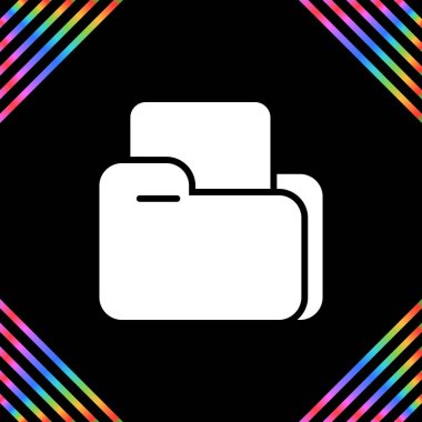 belge web simgesi vektör illüstrasyonu