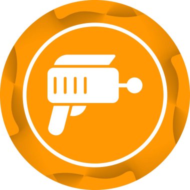 laser gun icon, vector illustration simple design clipart