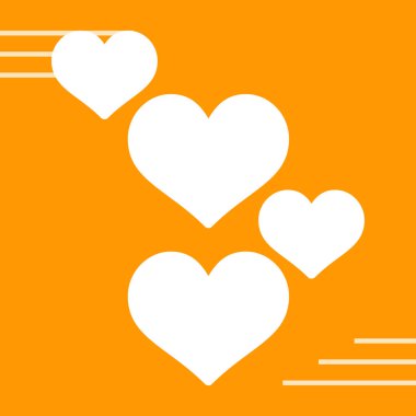 Love hearts web vektör illüstrasyonu