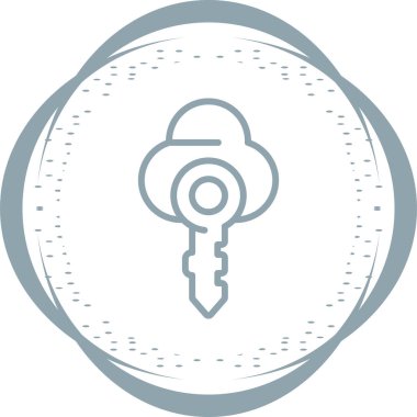 Bulut simgesi vektör illüstrasyonu