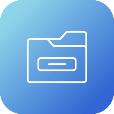Dosya Dizini Web simgesi basit illüstrasyon
