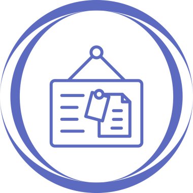 Tahta web simgesi, basit illüstrasyon