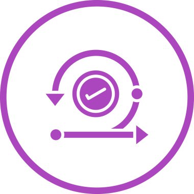 Görselleştirilmiş Basit Özyineleme Simgesi Beyaz Arkaplanda İzole Edildi 