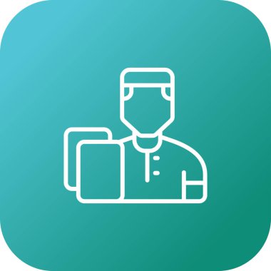 kullanıcı. Web simgesi basit illüstrasyon