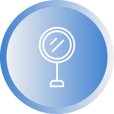  Sinyal ayna web simgesi vektör illüstrasyonu 