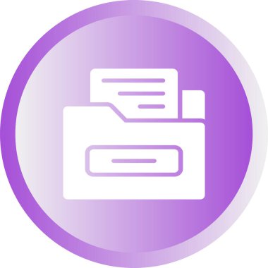 Dosya Dizini Web simgesi basit illüstrasyon