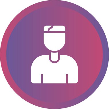 kullanıcı. Web simgesi basit illüstrasyon