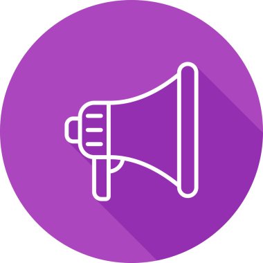 Megafon. Web simgesi basit illüstrasyon