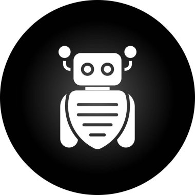 robot ağ simgesi, vektör illüstrasyonu