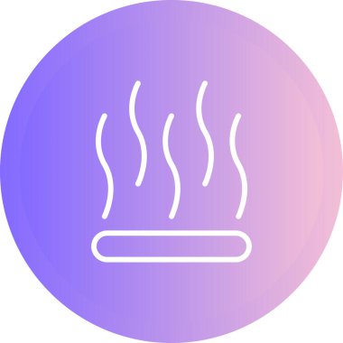 duman sinyali simgesi, web illüstrasyonu