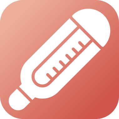 termometre simgesi tasarım, vektör çizim 