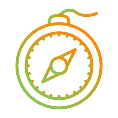 pusula simgesi web basit illüstrasyon