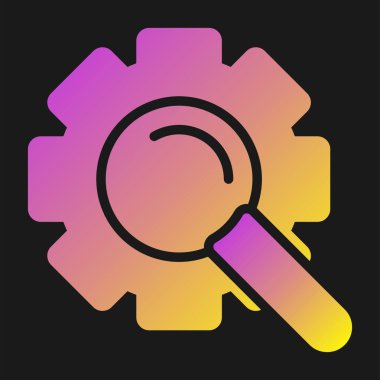 Arama motoru simgesi, web illüstrasyonu