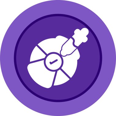 Renkli tekerlek simgesi. Parlak spektrum vektörü. Dairesel gradyan çizimi. Canlı tasarım ögesi.