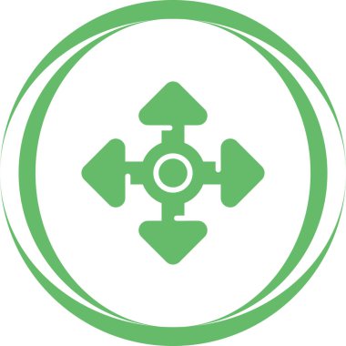 Taşınma işareti. Web simgesi basit illüstrasyon