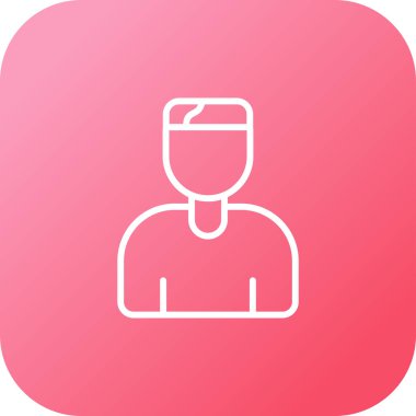 kullanıcı. Web simgesi basit illüstrasyon