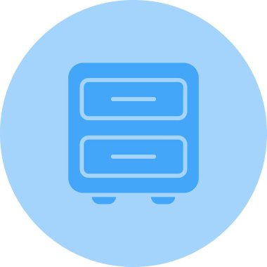  Dosya Kabine simgesi, vektör illüstrasyonu