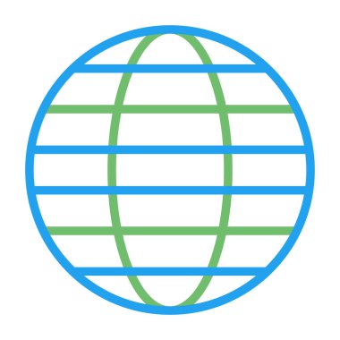 Globe web simgesinin illüstrasyonu 