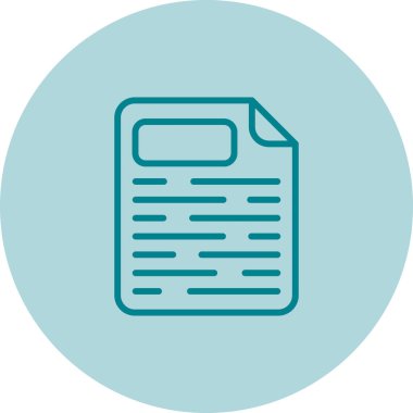 Sayfa Yüzleşmesi simgesinin vektör çizimi