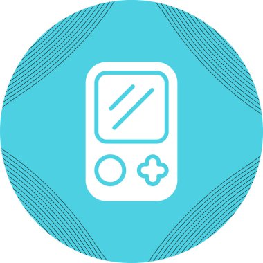 vektör Oyun Konsolu simgesi, basit illüstrasyon