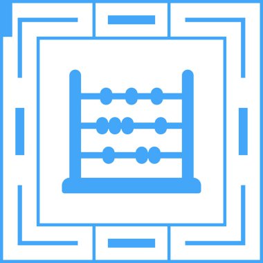 Abaküs. Web simgesi basit illüstrasyon   