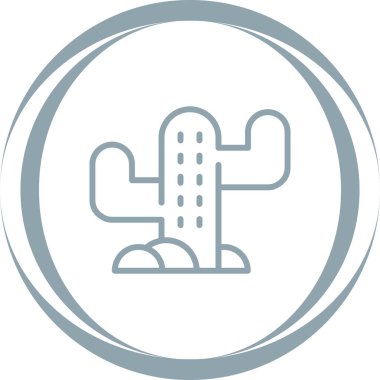 Kaktüs simgesi taslak biçimi