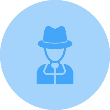 Casusluk simgesinin basit doğrusal çizimi