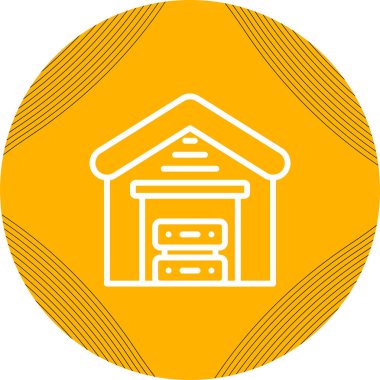 Veri Deposu Web simgesi basit illüstrasyon