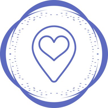 Konum simgesinin vektör illüstrasyonu