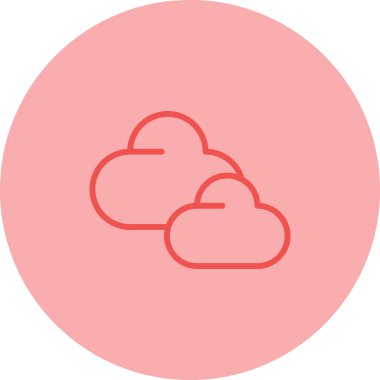 Bulut simgesi vektör illüstrasyonu